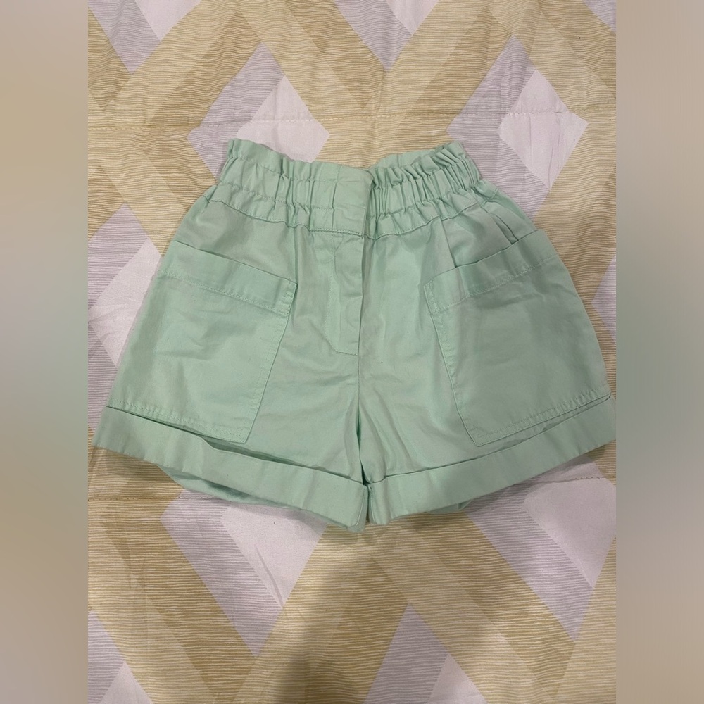 Mint green Zara girl shorts size 6